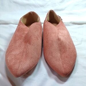 Elegant Pink Suede Women's Flats